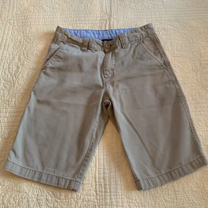 Nautica Boys Khaki Flat Front Shorts Size 14 Regular - Picture 1 of 3