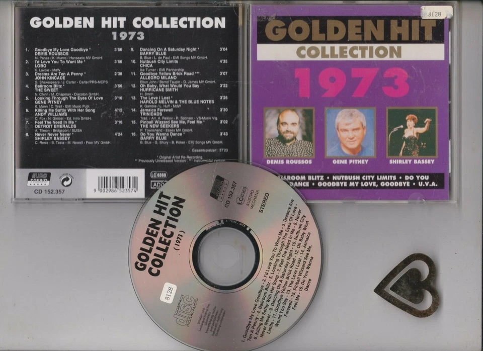Golden Hit Collection 1973 Lobo, John Kincade, Sweet, Gene Pitney, Andy W.. [CD] - Bild 1 von 1