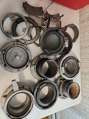 Lot of Aluminum Fire Hose Couplings & Parts Snap Tite Red Head etc 5" 125 - Image 1 of 4