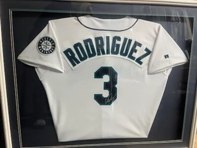 (WITHOUT FRAME)Alex Rodriguez Seattle Mariners Jersey Signed with Authentication - Image 1 of 2