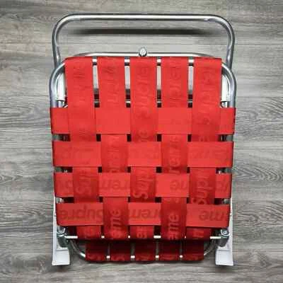 Supreme Woven Lounge Lawn Chair Unreleased SS21 Red (Brand New) - Image 1 of 2
