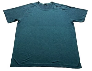 Lululemon Shirt Mens XL Metal Vent Tech Short Sleeve Blue Crew Neck - Picture 1 of 6