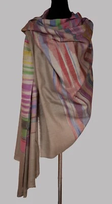 Magic Weave Pure Pashmina/Cashmere Shawl, Handwoven on Hand loom in Kashmir - Image 1 of 3
