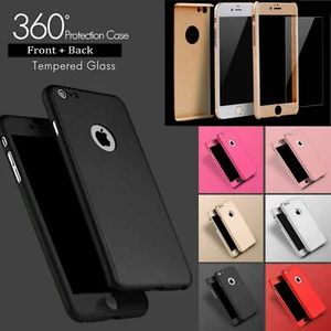 CASE For iPhone 12 11 Pro Max Mini XR XS SE 8 7 360° Full Body Cover Protective - Picture 1 of 18