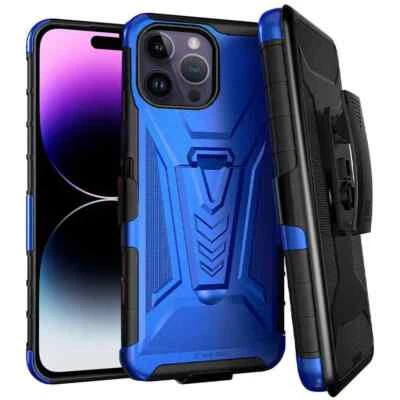 For iPhone 14 Pro Max 14+ Plus 14 Pro Shockproof Phone Case Belt Clip Holster - Image 1 of 4