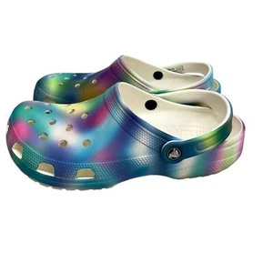 Crocs Pastel Tie Dye Slip On Clogs M10 W12 - Picture 1 of 7