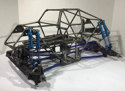 Custom RC Monster Truck Chassis With Shocks - Image 1 of 4