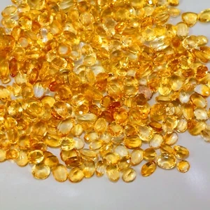 Golden Topaz " 100 Ct Wholesale Lot Natural VVS Faceted Cabochon Gemstone - Picture 1 of 8