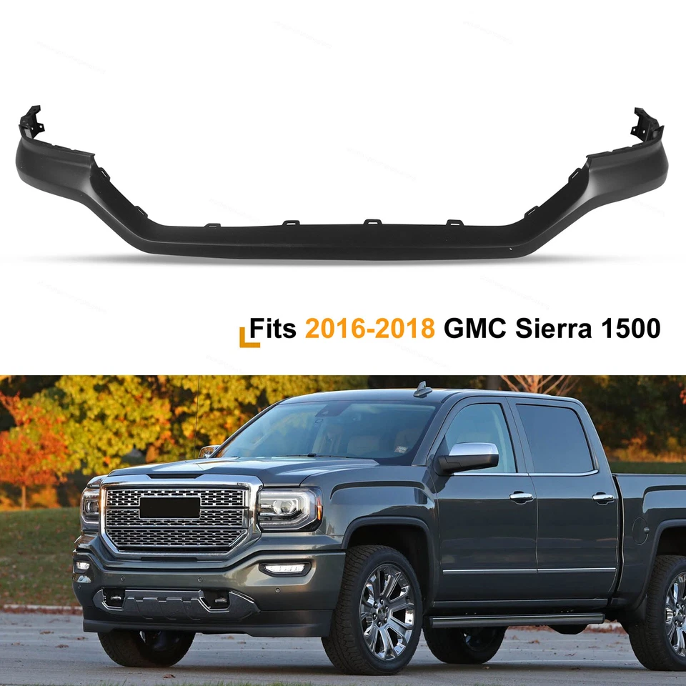 New Unpainted Front Upper Bumper Cover Fits 2016-2018 GMC Sierra 1500 23496760 Foto 1 de 4