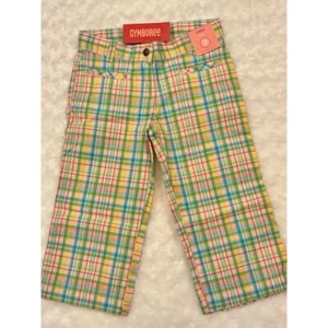 NWT Gymboree Happy Rainbow Plaid Capri size 7 - Picture 1 of 10