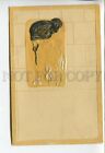 443955 Raphael Kirchner Akropolis Muse Iris Art Nouveau Postcard Mmp #8 Embossed