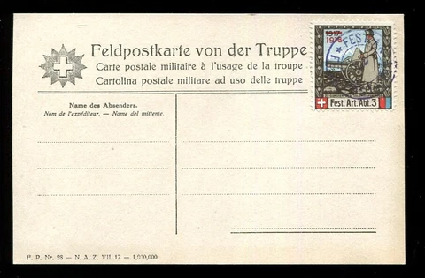 Switzerland Soldatenmarken Soldier  h WWI Festungstruppen #22 cover 12 Cover
