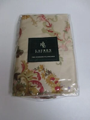 Ralph Lauren GREAT BARRINGTON Floral Cream 2 Standard Pillowcases - Image 1 of 4
