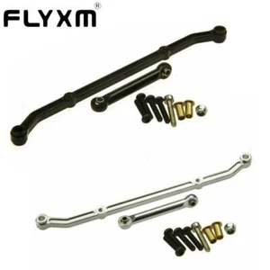 FLYXM Alu Steering Link Arm Silver for 1:10 RC Rock Crawler Car Axial AX10 SCX10 - Picture 1 of 15