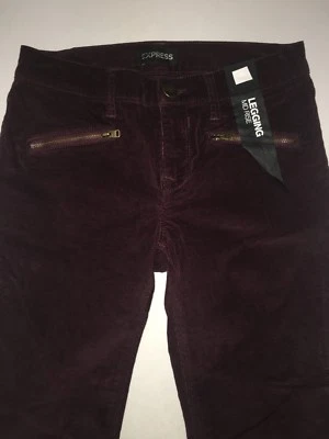 Pantalones de pana Express para mujer legging 2 regular tiro medio entrepierna 29 nuevos con etiquetas  Foto 1 de 4