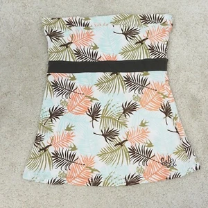 Saltrock Tube Top Womens Size 10 Y2K Floral Soft Girl Coastal Brat Summer Cute - Picture 1 of 7