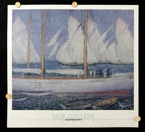 Philip W. Steer- A Procession of Yachts,1898 - 1986 - Exhibition Poster- Tate - Picture 1 of 10