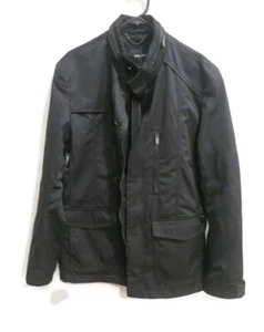 BNWOT Politix Men's Black Zipper Military Jacket Blazer Size XL - Picture 1 of 5