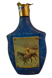 Jim Beam’s Choice Decanter Bottle On The Trail Frederic Remington Distressed - Picture 1 of 8
