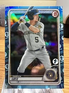 2020 Bowman Entwurf 1. Auflage #BD-68 Tristen Lutz himmelblau - Bild 1 von 2