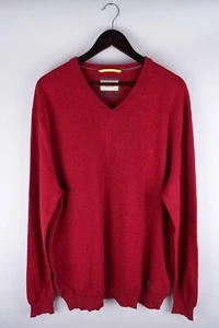 Camel Active Men Jumper Knit Casual Red Cotton Pullover size 2XL - Picture 1 of 8