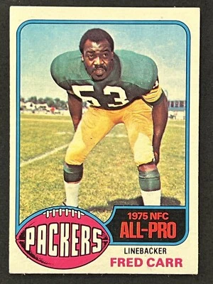 Fred Carr #360 1976 Topps Green Bay Packers - Image 1 of 2
