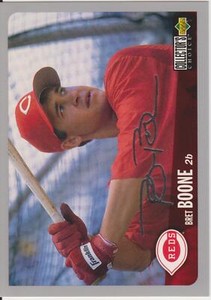 1996 Collector's Choice Silver Bret Boone #515 Cincinnati Reds Baseball