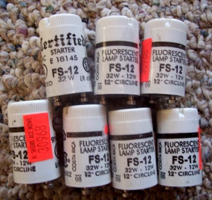 7 FS‑12 Fluorescent Lamp Starter 32 W Circline New - Picture 1 of 3