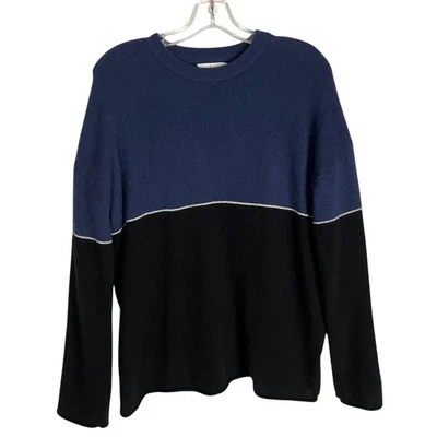 Suéter Pullover Informal Velvet by Graham & Spencer Color Block Azul Cachemira M Foto 1 de 4