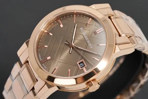 Reloj unisex Burberry Bu9005 Heritage Nova Check Swiss Rosetone 38 mm - Imagen 1 de 6