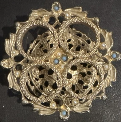 Vintage Gold Beaded Lipstick Holder - image 1 of 4