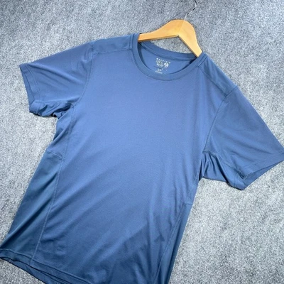 Camisa Mountain Hardwear Para Hombres S Azul Marino Ripstop Mangas Cortas Aire Libre Senderismo #AB692 Foto 1 de 4