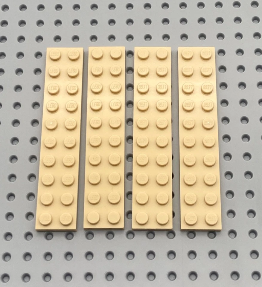 LEGO® 4x Platte Bauplatte 2x10 flach 3832 beige tan - Bild 1 von 1