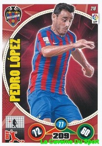 218 PEDRO LOPEZ ESPANA LEVANTE.UD CARD ADRENALYN 2015 PANINI