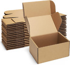 Shipping Boxes 6X4X3 Inches Small Mailing Boxes 25 Pack Brown Cardboard Corrugat