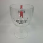 Vintage 6 Michelob Beer Glass Thumb Print Dimple Goblet   Please Read
