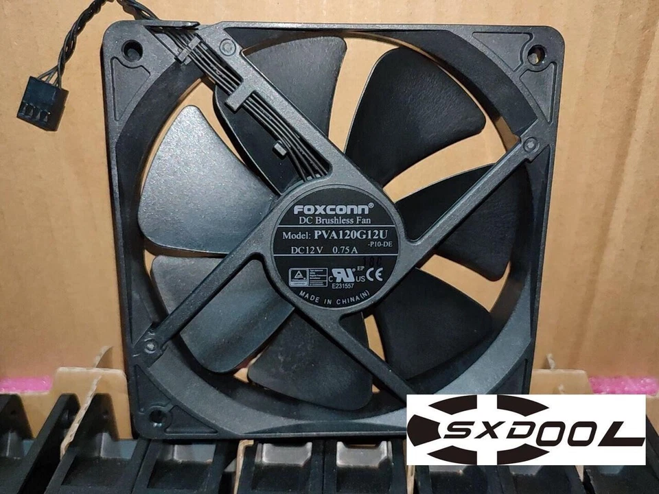 PVA120G12U DC12V Foxconn 0 12cm 120mm cooling Fan - Image 1 of 1