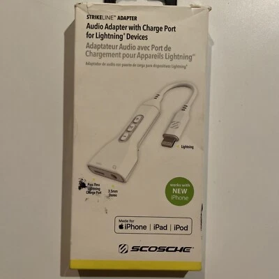 SCOSCHE StrikeLine Adapter with 3.5mm Aux Input and Charging Port (NEW open box) - Image 1 of 4