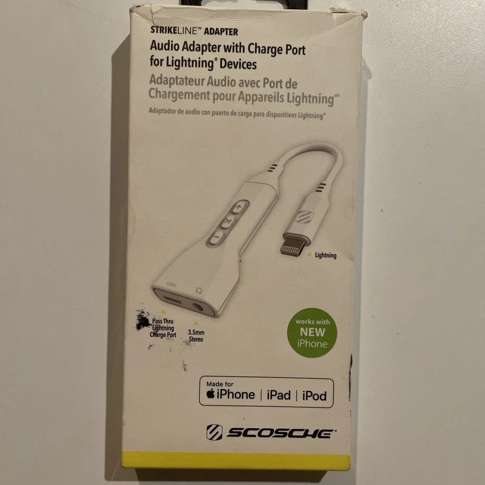 SCOSCHE StrikeLine Adapter with 3.5mm Aux Input and Charging Port (NEW open box) - Image 1 of 4