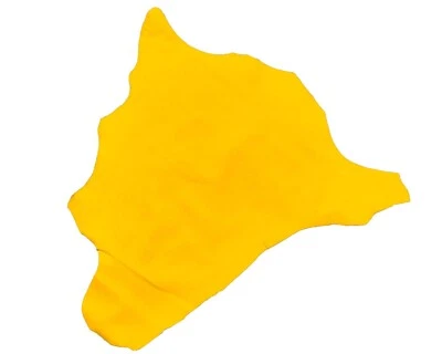 Amarillo neón genuino canguro grano completo cuero entero piel 0,8-1,2 mm espesor Foto 1 de 4