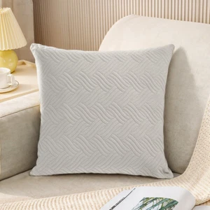 18"X18"Cushion Pillow Covers Crushed Velvet Sofa Decor Pillow Cases Pack 1/2 - Picture 1 of 36