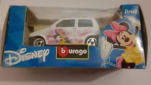 Coche Disney Minnie Mouse "FIAT QUINCENTO"" de Bburago hecho en Italia escala 1:43 - Imagen 1 de 3
