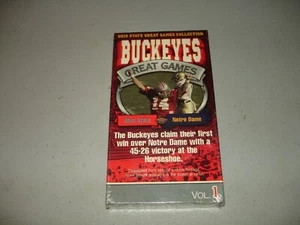 Ohio State Buckeyes Great Games Vol 1 - OSU v Notre Dame 1995 (VHS, 1996) New - Picture 1 of 3