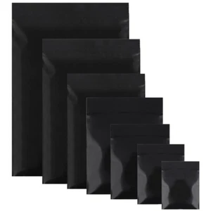 Nuevas bolsas planas negras QuickQlick™ bolsas variedad cantidades tamaños - Imagen 1 de 12