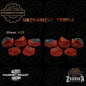 Bases - Mechanicus Temple - Round 25mm (x10) - Picture 1 of 1