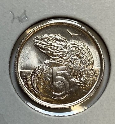 New Zealand 1969 5 Cents BU (b4) - Image 1 of 2