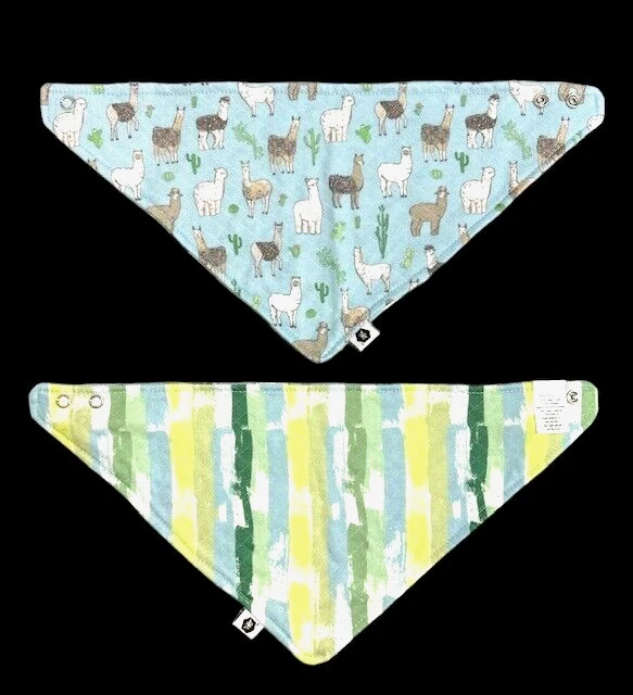 Paquete de 2 baberos bandana de algodón/poliéster orgánico Bumblito de bebé a niño pequeño nuevos sin etiquetas Foto 1 de 4