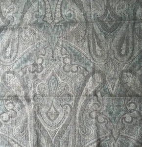 Mulberry Home Canvas Paisly Sage 24"x24" Fabric Remnant - Picture 1 of 4