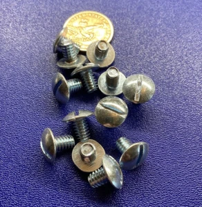 Truss Head Zinc Plated Steel, Slotted Screw 1/4"-20 x 3/8" Length, 200 Pcs - Picture 1 of 12