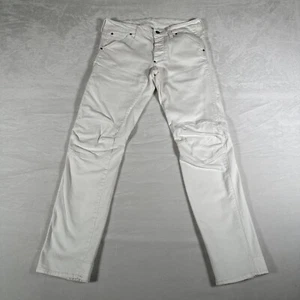 G Star Raw Denim 5620 3D Low Tapered Men Jeans White Cotton Blend Size W 30 L 32 - Picture 1 of 12